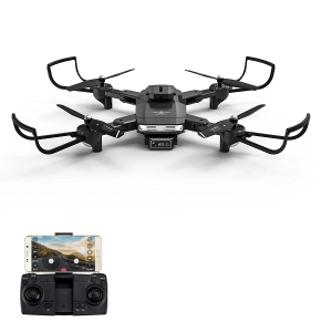 Квадрокоптер Kfplan KF617 Black - дрон с 4K и HD камерами, до 15 минут, с кейсом